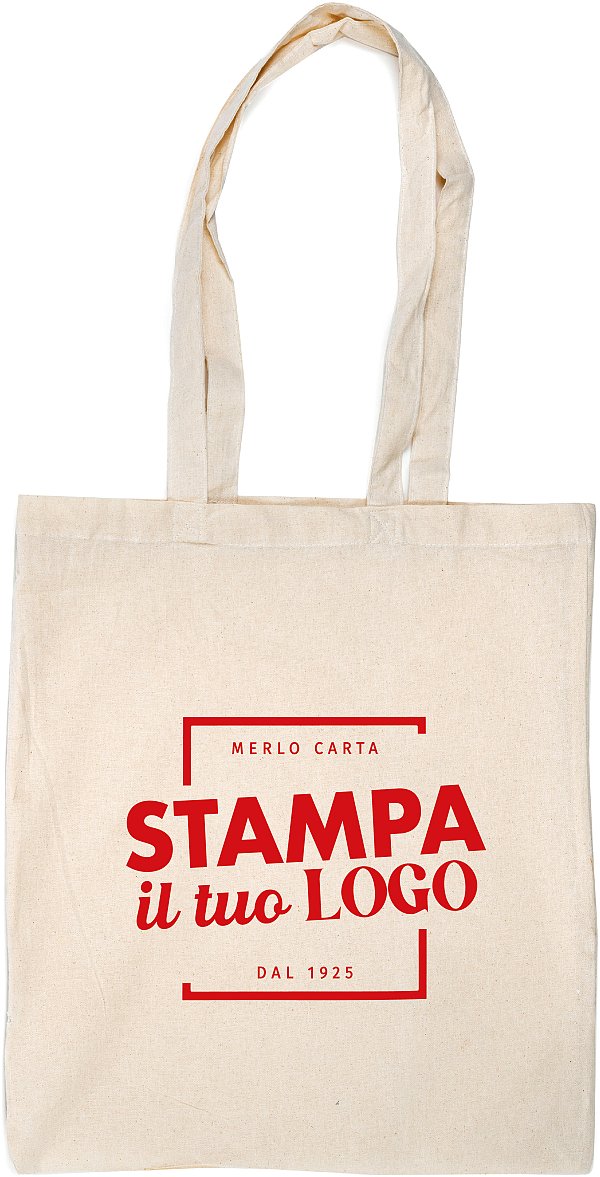 Shopper in Cotone 130gr Ecrù con Stampa Personalizzata