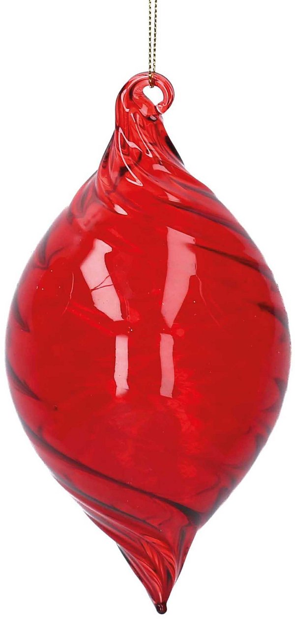 Sfera Goccia in Vetro Rossa
