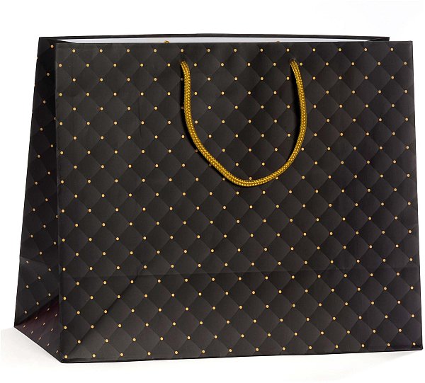Shopper Plastificata Matt Velour Black