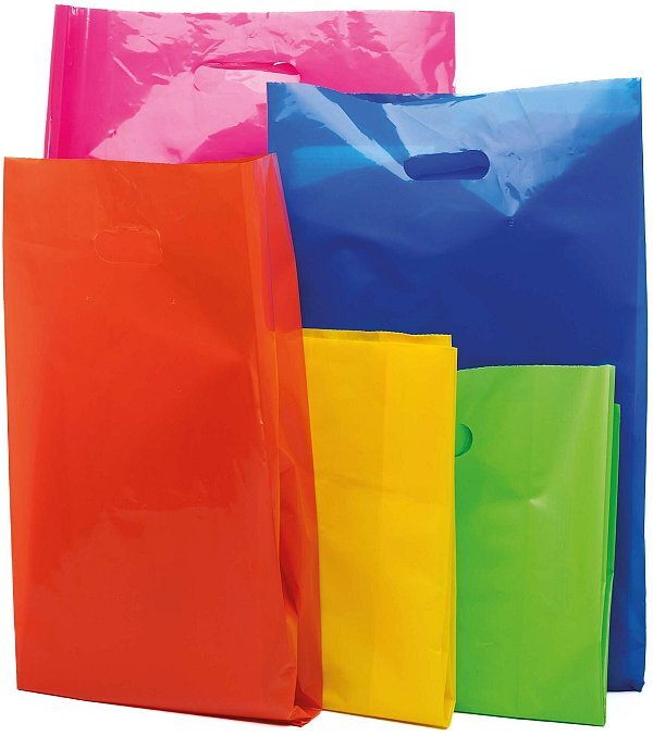Buste a Strappo Riutilizzabili LDPE Assortite in 5 Colori