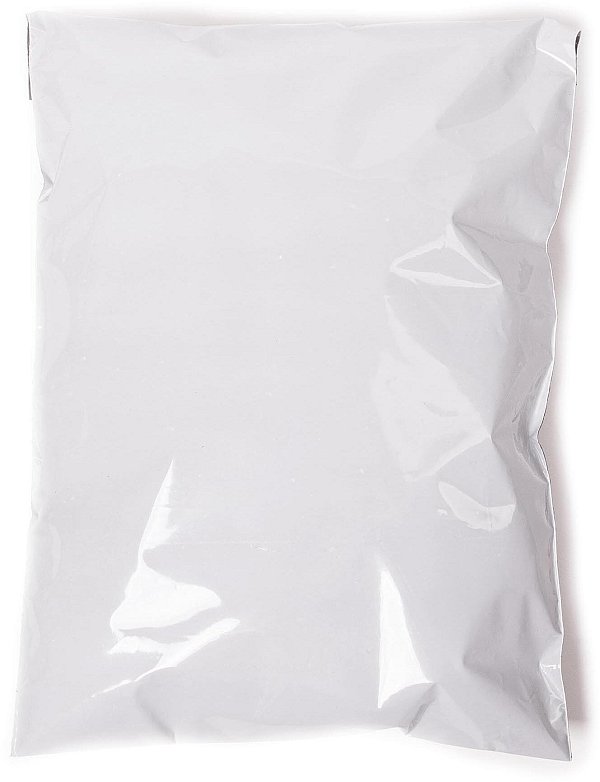 Busta E-Commerce in LDPE Bianco ghiaccio con Interno Nero