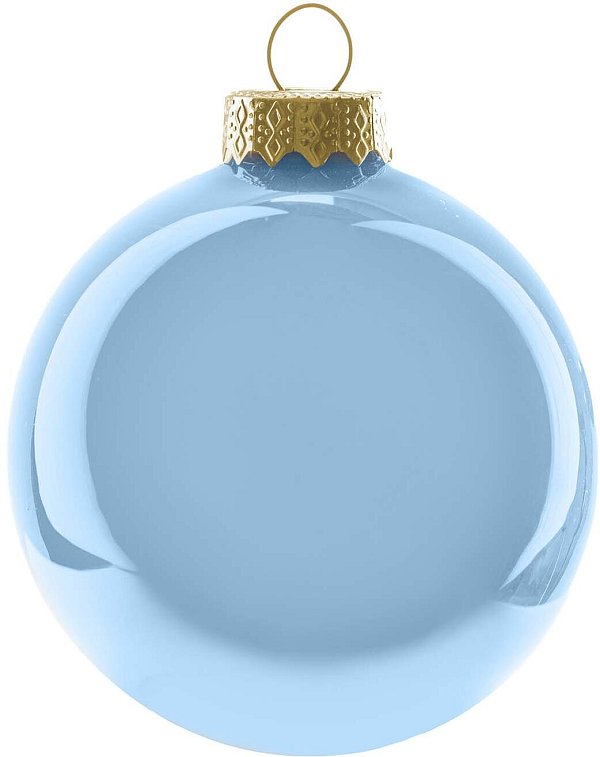 Sfere di Vetro Azzurro Perlato