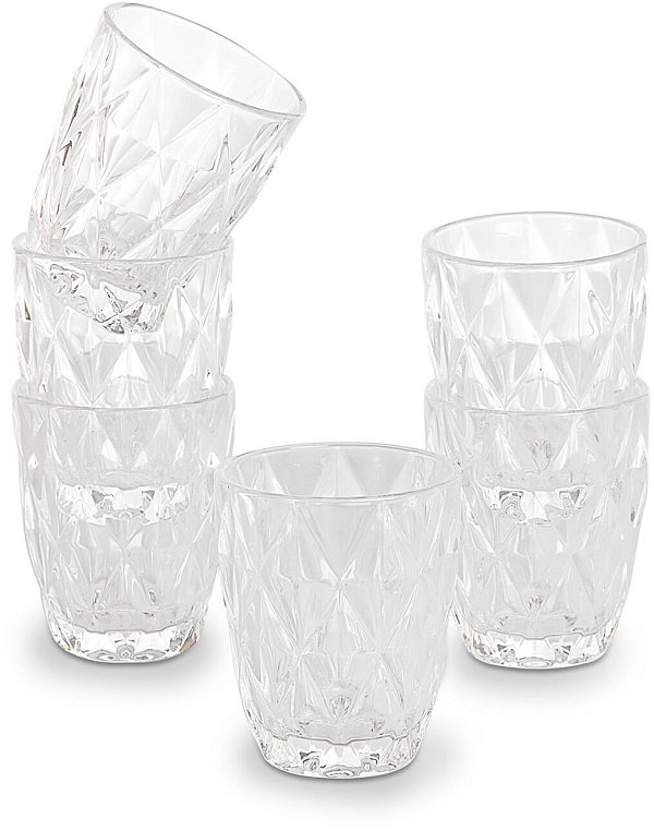 Set Bicchieri Acqua in Vetro Trasparente