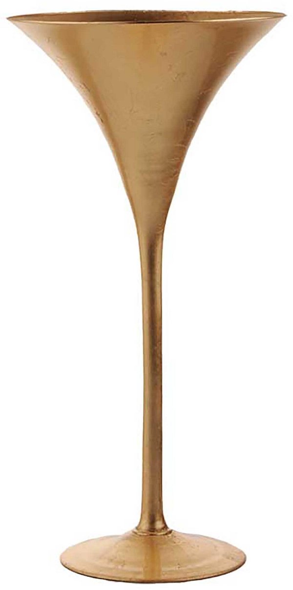 Vaso di Vetro Martini Dorato Albizia