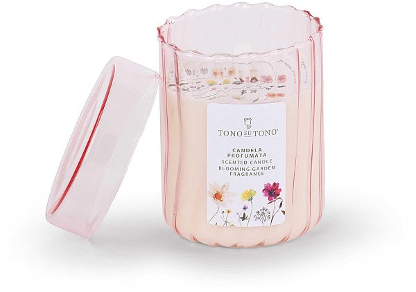 Candela Profumata in Barattolo di Vetro Rosa