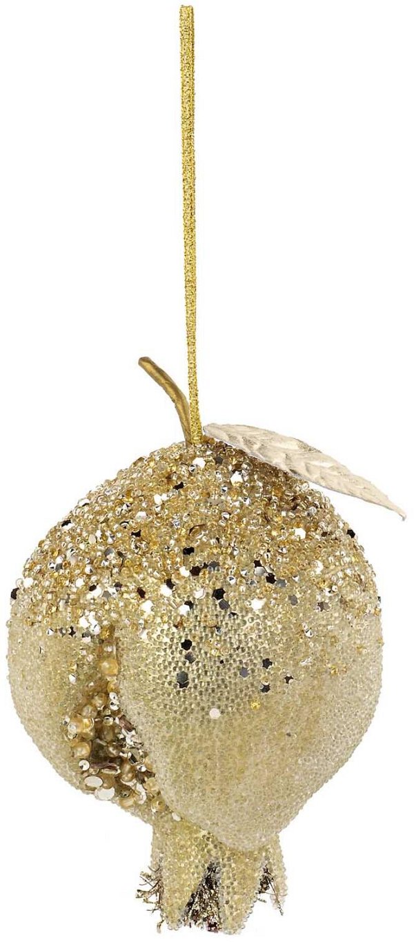 Melagrana Dorata con Glitter da Appendere