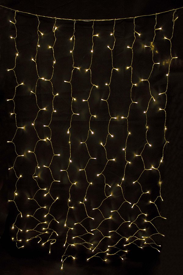 Tenda con 10 Calate con Giochi Luce Calda - Collegabile