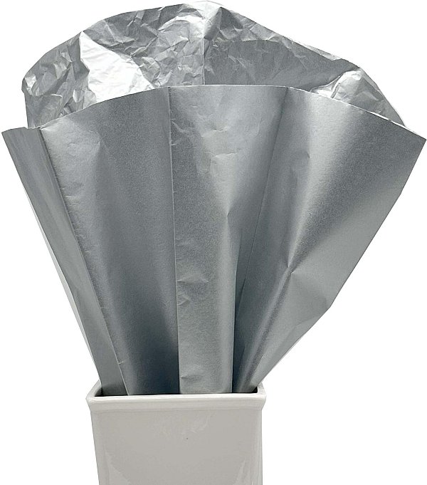 24 Fogli Carta Velina Metallizzata