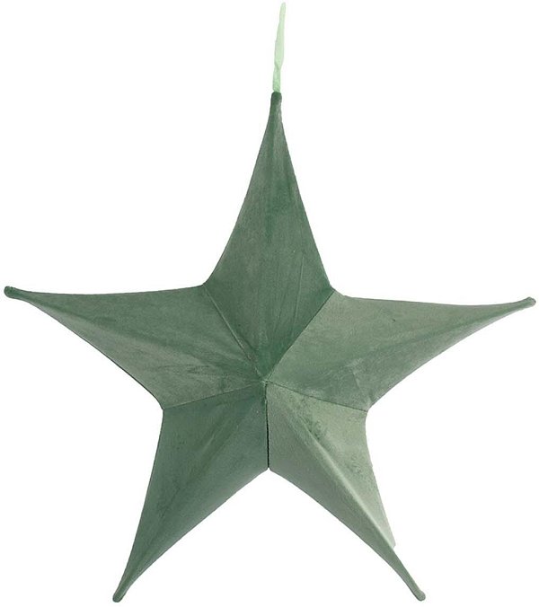 Stella Appendibile in Metallo e Velluto Verde