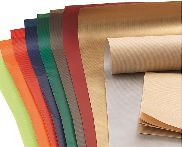 Fogli Carta Regalo Sealing Tinta Unita (con Retro Avana)