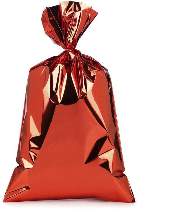 Buste Regalo Lucide Metallizzate Rosso