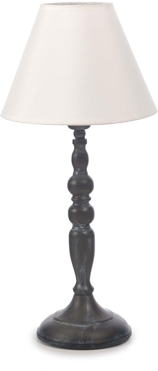 Lampada da tavolo in metallo antracite