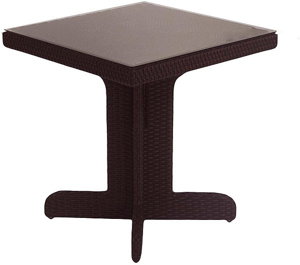 Tavolo in Polyrattan Adila Quadrato