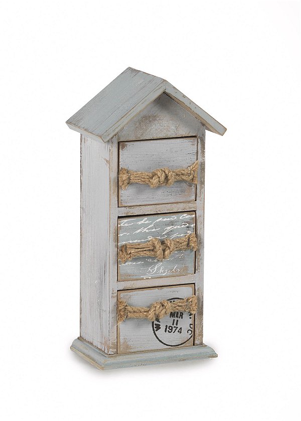 Portatutto Legno Cabina con 3 Cassetti