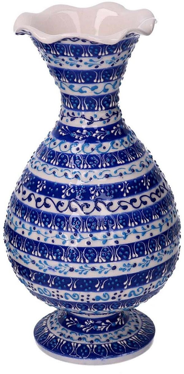 Vaso Anfora Blu in Ceramica
