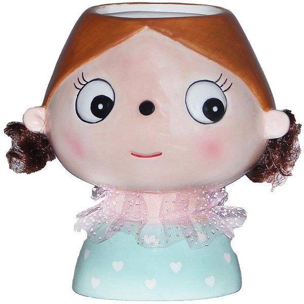 Vaso in Ceramica Verde Menta Ragazza