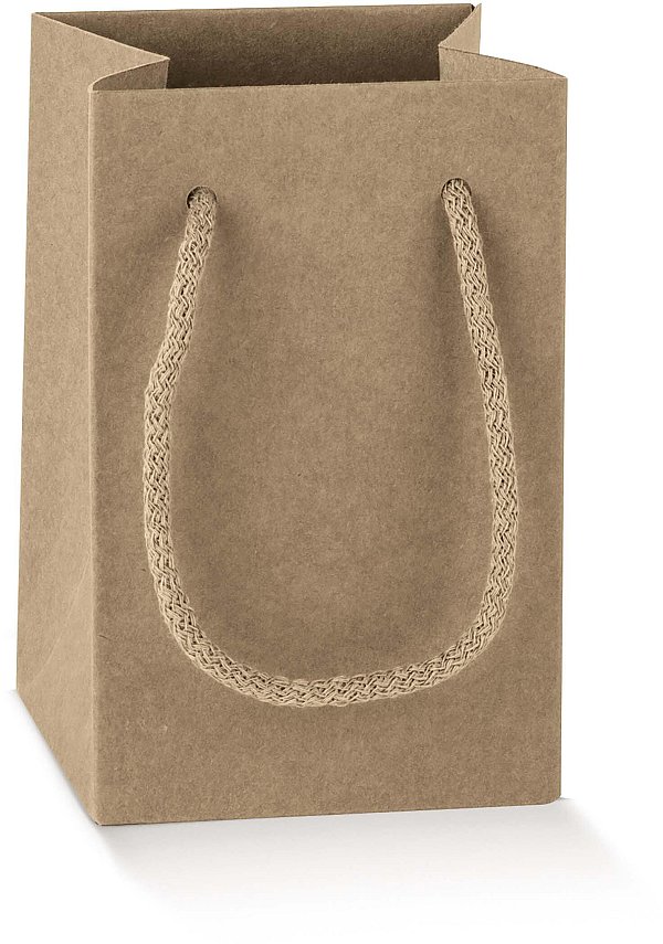 Shopper Carta Avana con Cordini