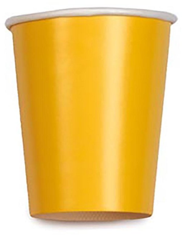 Bicchieri in Carta Giallo sole