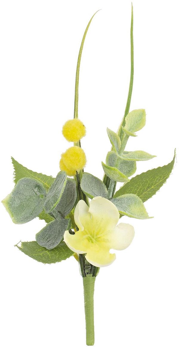 Pick Fiore Giallo con Mimosa