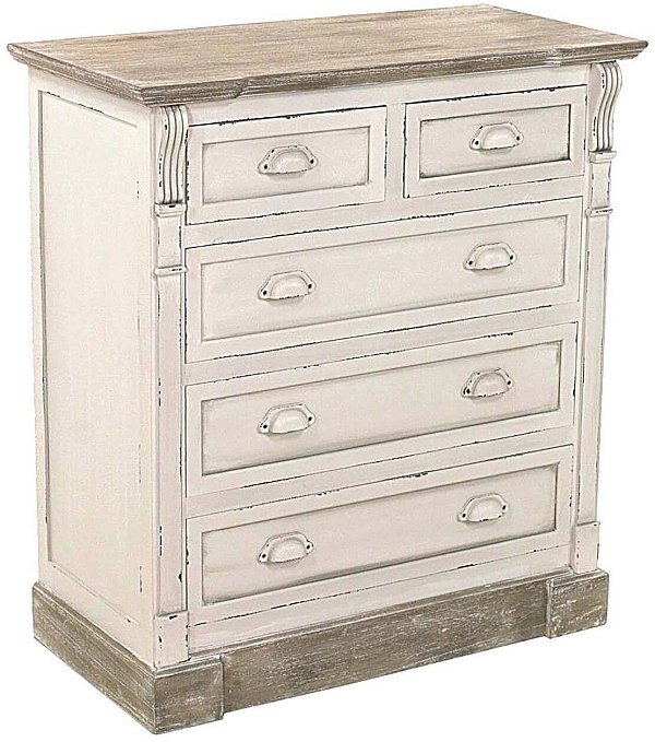 Mobile in Legno Provenza con 5 Cassetti