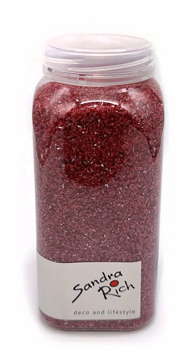 Barattolo Sabbia di Vetro Rosso Carminio