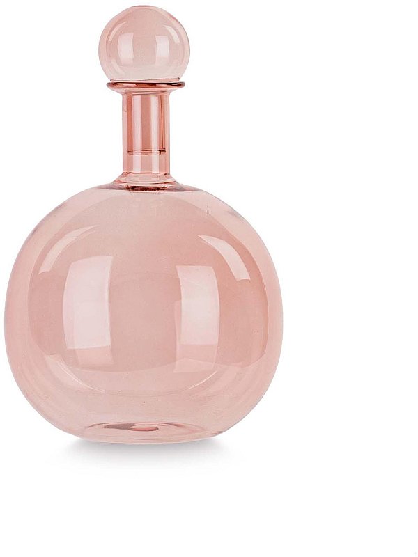 Ampolla Tonda in Vetro Rosa