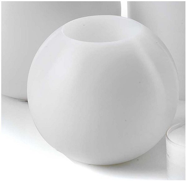 Portacandela Sfera in PVC con Lumino