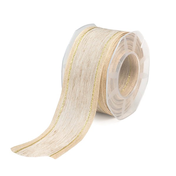Nastro in Tessuto Melange Royal Laminato Oro