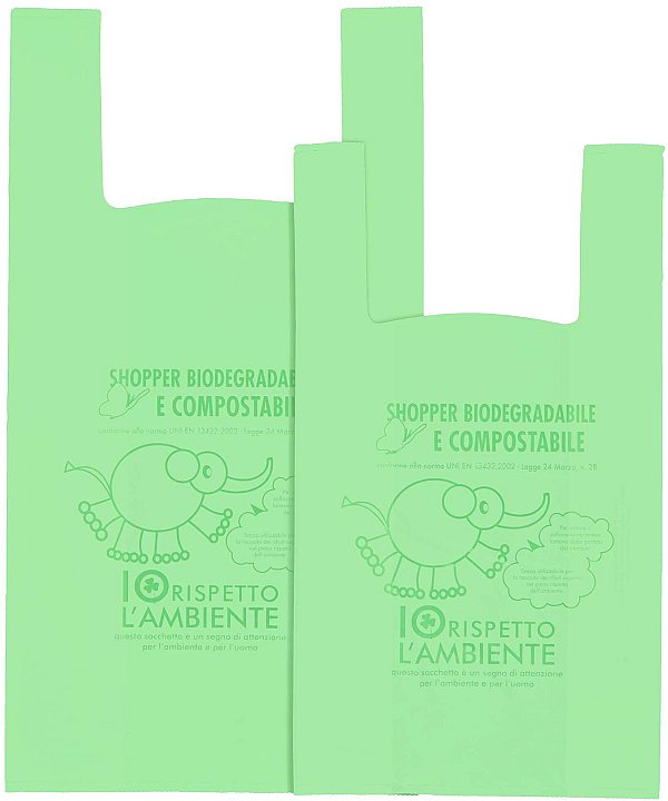 Shopper Bio Verde Elefante