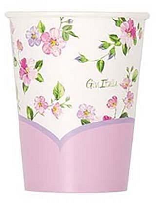 Bicchieri in Carta Romantic Flowers