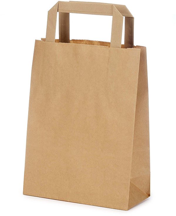 Shopper Carta Sealing Avana con Maniglia Piatta