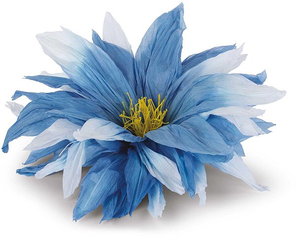Fiore in Carta Blu