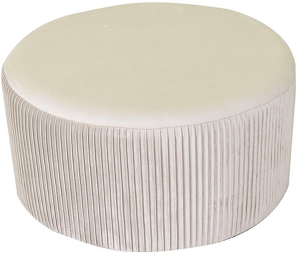 Pouf Velluto Beige