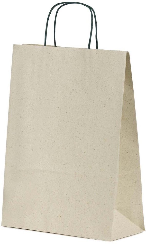 Shopper Carta Erba 100% Riciclata Tinta Unita gr.100