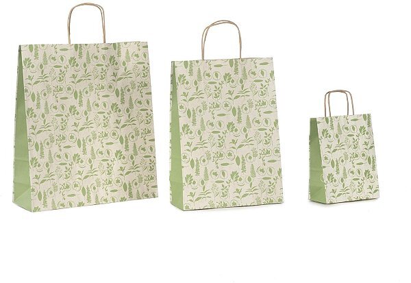 Shopper Carta Erba 100% Riciclata Salvia gr. 100