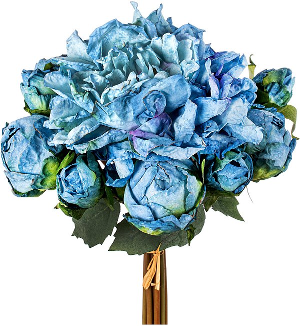 Bouquet Peonie con 11 Fiori Effetto Secco