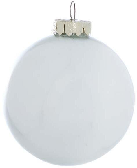 Sfere di Vetro Bianco Perlato