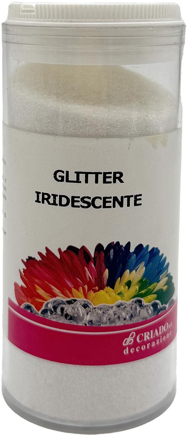 Glitter iridescente in polvere in tubo spargitore