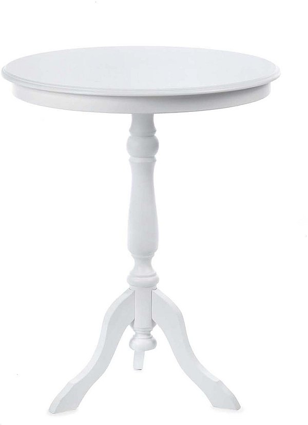 Tavolo Tondo in Legno Bianco