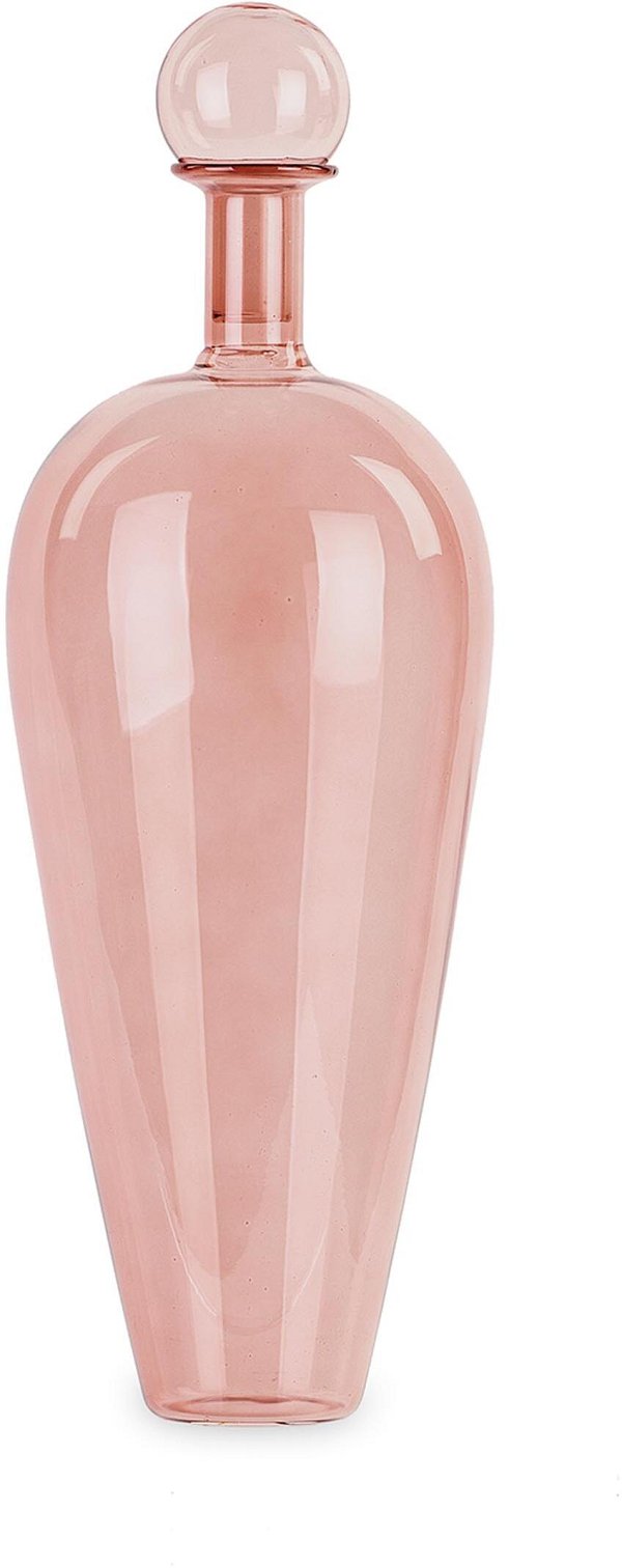 Ampolla Lunga in Vetro Rosa