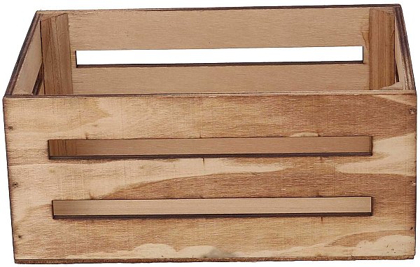 Cassettina in Legno Naturale Rettangolare