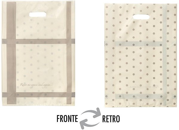 Buste Riutilizzabili PEDH Double Face "Charlotte" Crema