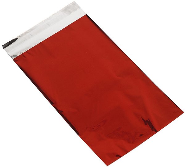 Buste Regalo Lucide Metallizzate Rosso con Adesivo