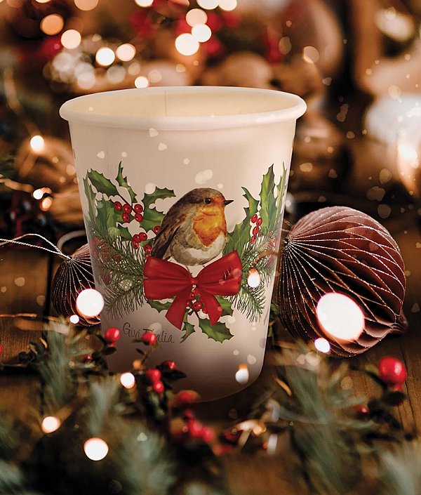 Bicchieri in carta Postcard Xmas