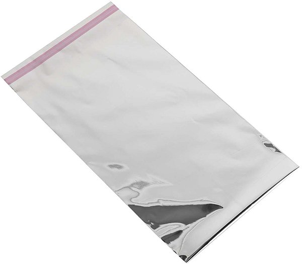 Buste Regalo Lucide Metallizzate Argento con Adesivo