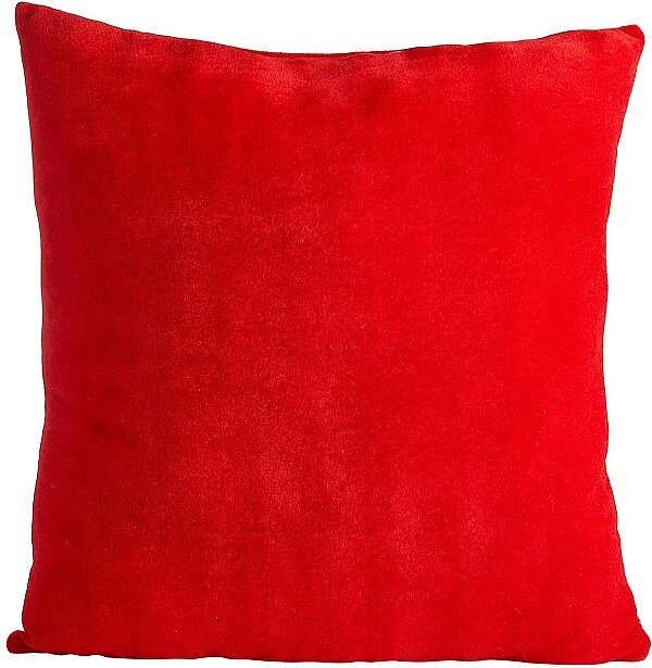 Cuscino in Velluto Rosso (imbottitura compresa)