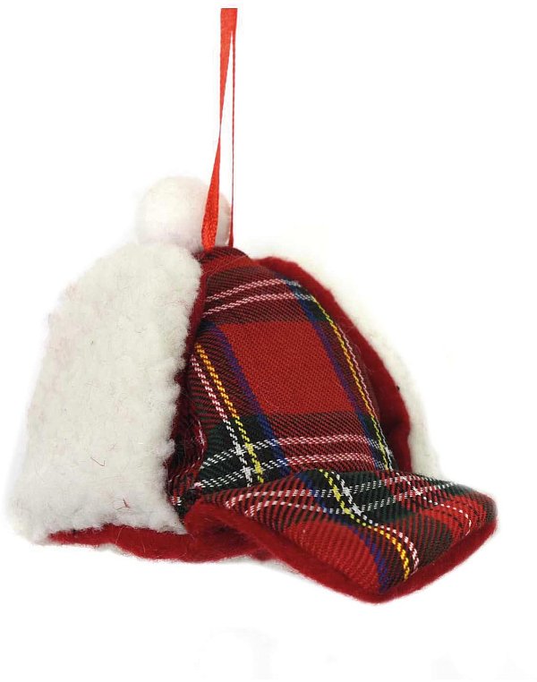 Cappelli in Tessuto Scozzese Rosso Appendibili