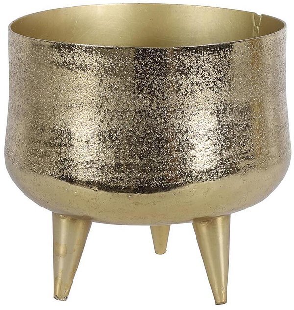 Fioriera Portavaso in Metalllo Dorato Merlin