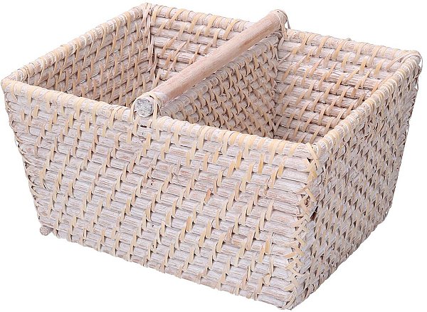 Portatutto in Rattan Algarve Sbiancato