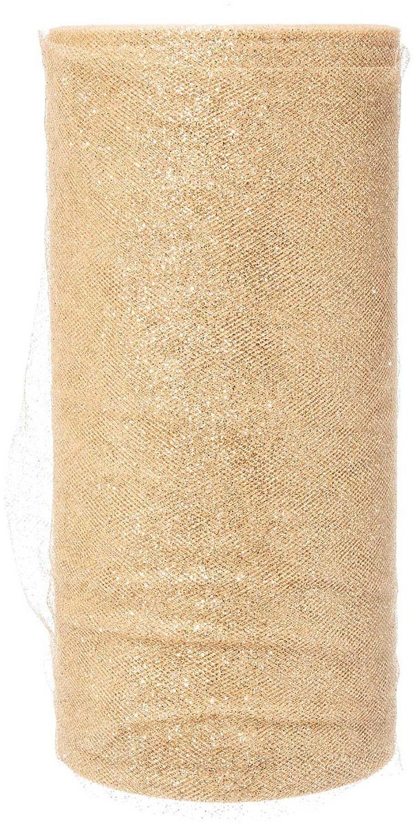 Bobina Tulle Sparkling Oro
